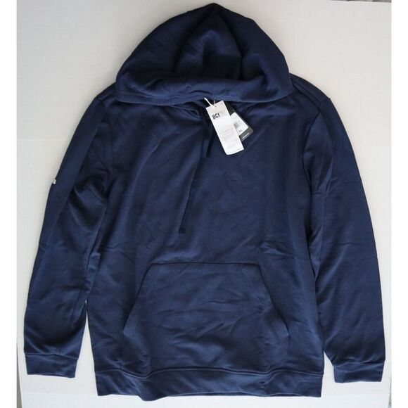 Adidas GL9579 Men's Sz XL Collegiate Navy Blue A432 Fleece Hoodie Sweatshirt - Picture 7 of 8